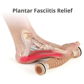 Peakloong Stress-Relieving Foot Massager, Wooden Roller for Plantar Fasciitis and Relaxation Support