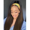 Julia Hair 12A Headband Wig Human Hair Yaki Straight Glueless
