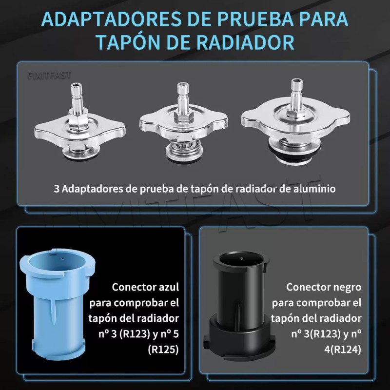 Fixitfast Detector De Fugas De Tanque Automotriz Fixitfast YC0342 28pc