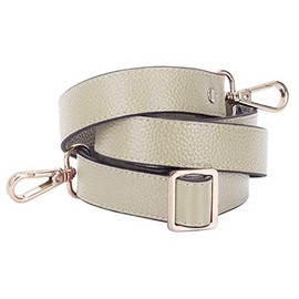 VanEnjoy Full Grain Leather Adjustable Replacement Strap Cross Body Bag Purse,1 inch wide (Beige)
