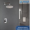 MEER Faucets by CNX Regadera Redonda de Lluvia (Acero Inoxidable)