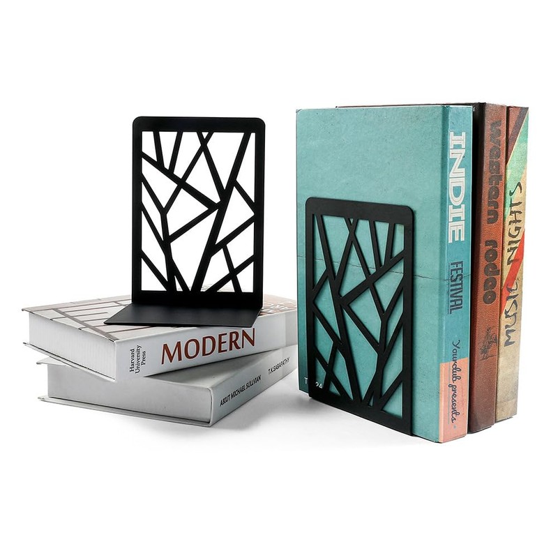 Bookend Bookstand, Book Stand, Non Slip Bookstand, Metal Tabletop, L-Shaped,