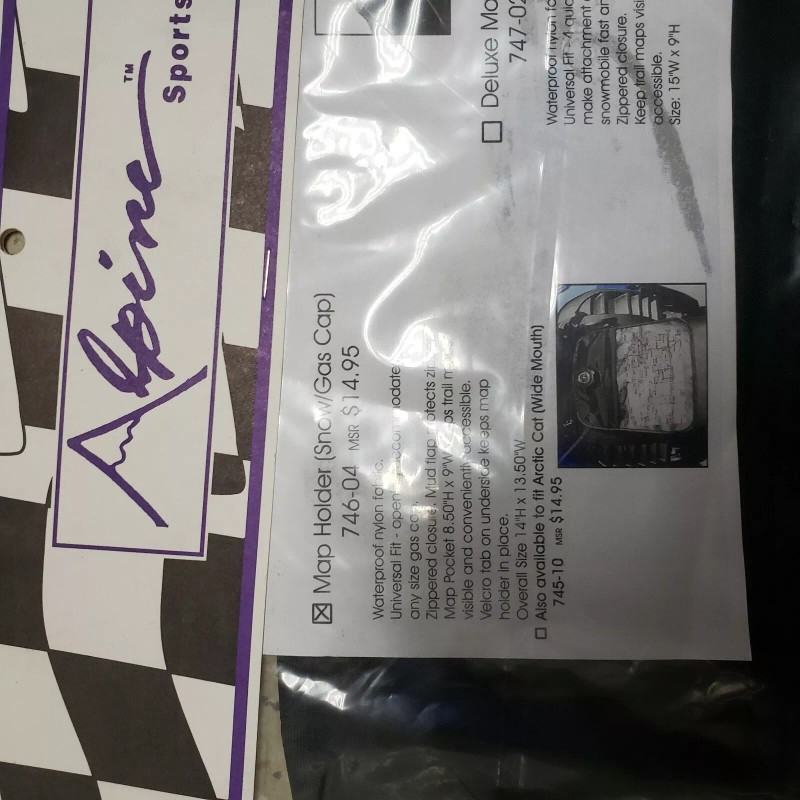 Alpinestar Zippered map bag for motorsports