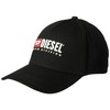 Diesel 00SIIQ0BAUI Men's Cap, Vintage Logo Cap, Black