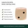 HOFMEISTER Holzwaren Cube, with eye, length: 40 mm