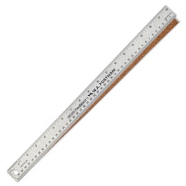 Breman Precision Metal Ruler 18 Inch Cork Back – Stainless Steel Straight Edge, Flexible Non-Slip 18 Inch Metal Ruler with Cork Backing – Imperial & Metric for Crafting, School, Workshop & Home Use