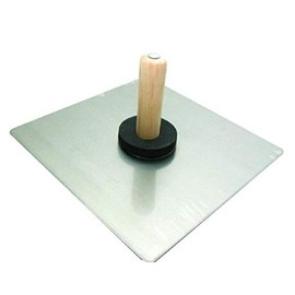 MARSHALLTOWN Masonry Hawk, 10Inch Magnesium Blade, Straight Wooden Handle, Made In the USA, Perfect addition to any drywall tools, 5207W