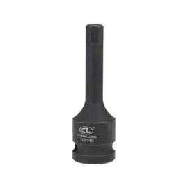 sourcing map 1/2" Drive x H9 (9mm) Impact Hex Bit Socket, Metric 3" Length, Cr-Mo Steel