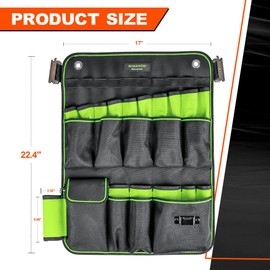 Mimanchi E-Track Hanging Tool Bag Organizer,E Track Accessories Multi-Pocket Tool Wall Mount Organizer,for Trailer, Cargo Van Accessories Organizer, Workshop, Garage, Van, Warehouse