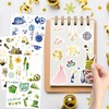 DPKOW 24 Sheet New Year DIY Stickers Happy New Year