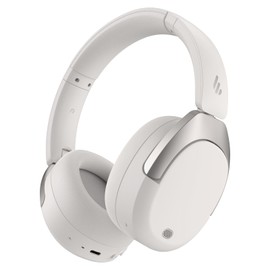 Edifier W830NB Wireless Headphones Active Noise Cancelling Bluetooth Over-Ear Headsets, Foldable, Lightweight, Hi-Res Audio, 94 Hours Playtime Gaming Earphones - White