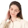 BOBIYA Wide Braided Headband with Teeth Braid Headbands With Teeth