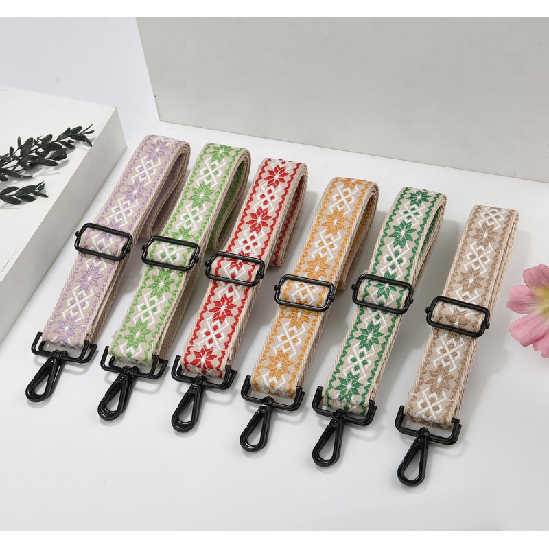 Black Hardware Purse Strap Adjustable Replacement Belts Wide Bag Straps