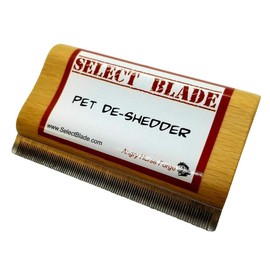 Select Blade 4" Deshedding Grooming Tool for Dogs, Cats & Horses - Undercoat Brush for Short & Long Hair