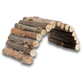 CareStarz Natural Living Bridge 22 x 10 cm, Décor as Hamster Ladder, Hamster bridge, Tortoise Toys for a Real Tortoise, Guinea Pig, Chinchillas