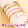 ACEDRE Mother's Day Stretch Bracelets for Women Mama Stackable Clay