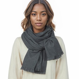 PIOYMEYA Scarf Stole Festive for Evening Dress Winter Scarves Scarves Women's Pashmina, darkgray