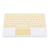 Bluetooth Keyboard Touchpad Round Keycap with Ergonomic Design Stable Connection