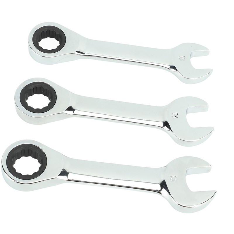 3Pcs Ratchet Wrench 72 Tooth 13mm 14mm 15mm Tool Steel