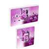 Purple Butterfly Light Switch & Double Socket Sticker Vinyl /