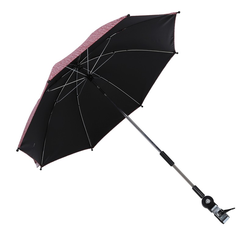Baby Stroller Umbrella with 360 Degree Adjustable Clamp UV Protection