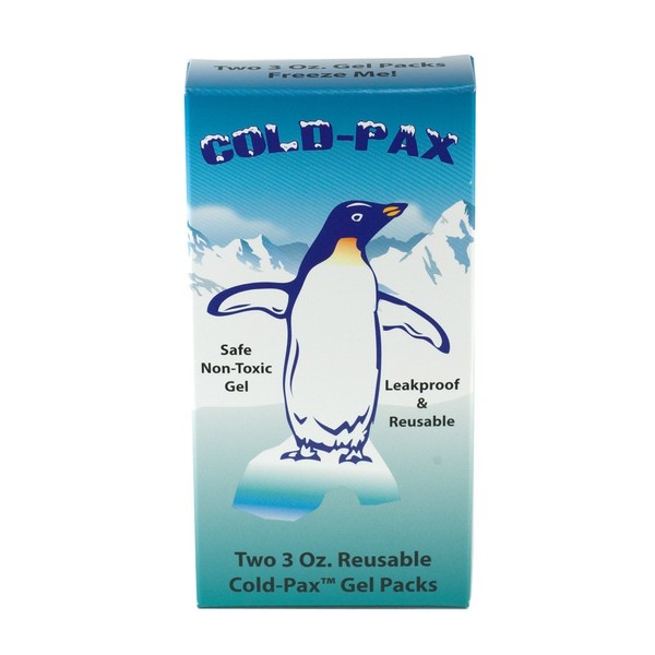 GMS Cold Pax Ice Pack Reusable 4 Pack - Extra Cold Ice Pack Replacements - 3 oz Multipurpose Gel Packs for Aches, Pains, Bruises, Sores, Coolers, Lunch Boxes, and Medical Purposes