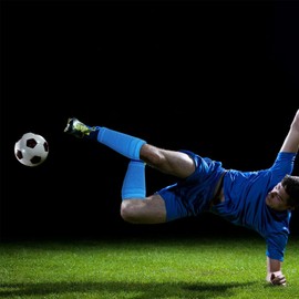 2 x Shin Pad Holder, Shin Pads Holder Football, Shin Pads Socks, Football Shin Pads Protective Equipment Holder for Men Women Boys Girls (Blue, M)