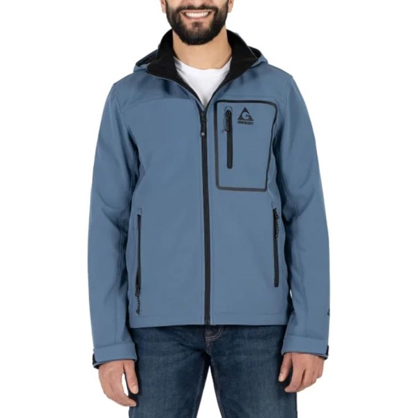 Gerry Men’s Jacket Size M Softshell Hoodie Waterproof Blue