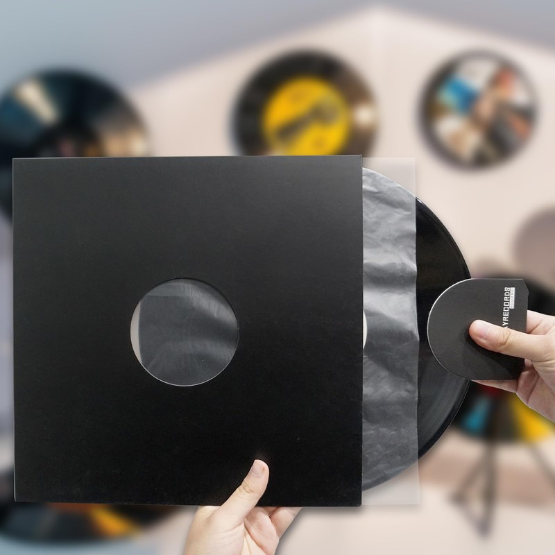 sdroceRyaM 12 inch Record Sleeves Anti-Static LP Jacket Covers with