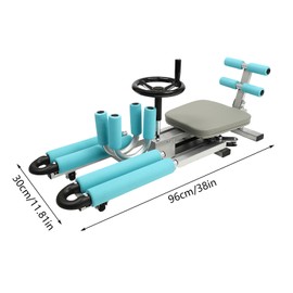 Rigel Leg Stretcher, 330LBS Leg Stretch Machine, Heavy Duty Steel Frame Equipment Splits Machine, Leg Stretching Training Machine for Home Gym Split Machine Training Fitness Equipment (Cyan)