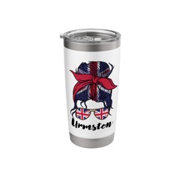 Urmston Girl, Urmston Mom, British Flag UK Stainless Steel Insulated Tumbler