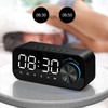 Digital Radio Alarm Clock Bluetooth Speaker Clock with Time and