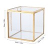Gold Edge Geometric Glass Plant Planter Succulent Plants Container Home
