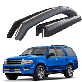 Goodyear Shatterproof in-Channel Window Deflectors for Ford Expedition 2007-2017, Rain Guards, Window Visors for Cars, Vent Deflector, Car Accessories, 4 pcs - GY008141
