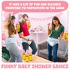 Hushee 12 Sets Funny Plastic Bottle Chug Baby Shower Games