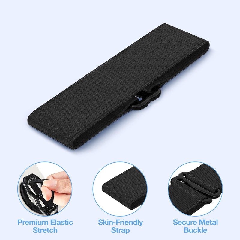 RESPECTED-BRO-3-PCS-Elastic-Strap for Magnetic Phone Grip Stand with Finger Strap, 4-in-1