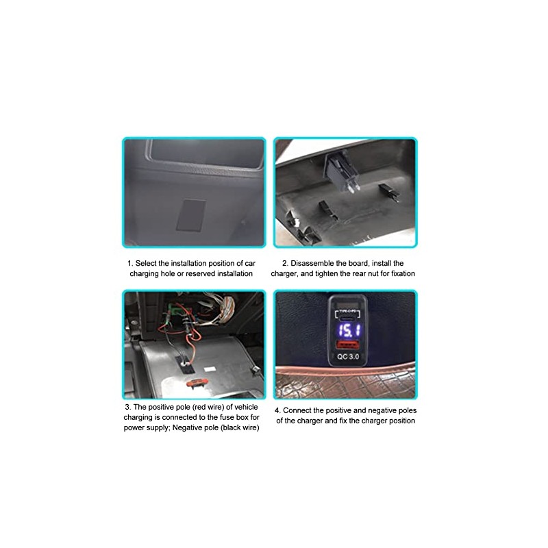 Adaptador De Corriente Inteligente Para Automóvil Con Doble USB Y