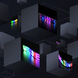 ZKYMZL Flexible LED Display with Remote and USB Charging, DIY LED Gift Board for Birthdays, Christmas or Parties