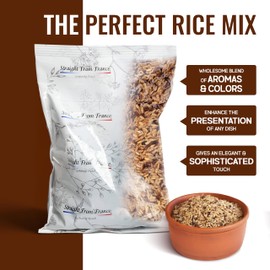 Straight from France Genuinely French, White, Red and Black Rice Mix from Camargue, Similar to a Wild Rice Blend, Great in Rice Pilaf, Jambalaya, Soup and Alongside Grilled Meat, 30 Oz (Pack of 3)