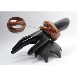 Pure Hands Charming Tropicalia – Handcrafted Sisoo Wood Bangle, Artistic Cutwork, Satin Wax Finish, Lightweight & Elegant, Nature-Inspired | Tropicalia Woodland Collection