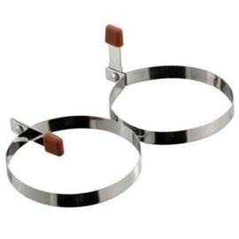 Citystores® 2 x Stainless Steel Egg Rings Non-Stick Egg Poacher Poached Egg Maker Fried Egg Rings Pancake Moulds Cooking Rings for Perfect Eggs Crumpets