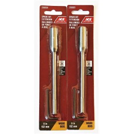ACE 2 ACE 6" SPADE DRILL BIT EXTENSIONS FITS QUICK CHANGE HEX SHANK BITS 2998581