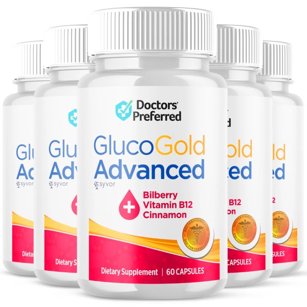 Syvor (5 Pack) Gluco Gold Blood Balance Advanced Support Glycogen