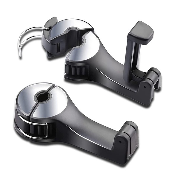 Youery Pack of 2 Rear Hooks for Car Seats with
