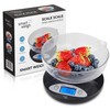 Smart Weigh Digital Kitchen Scale with Removable Bowl – 11lb/5kg