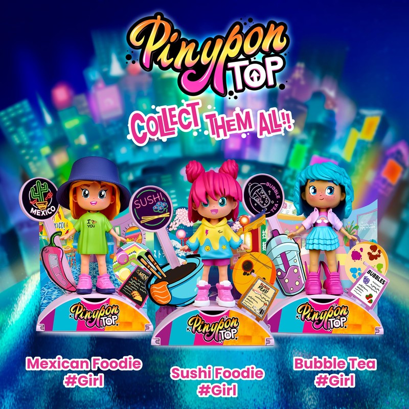 Pinypon Top Bubble Tea Girl