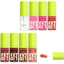 Fat oil de 8 colores, Lip gloss kit, Aceite mineral natural, Hidratante, No pegajoso, Lip oil plump adecuado para fiestas, compras, hidratación diaria