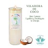 VELADORA DE COCO | OFRENDA, ABRIR CAMINOS, LIMPIA ENERGÉTICA, VELA