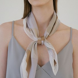 Vivid Solid Long Chiffon Silk Scarf (3 colors)