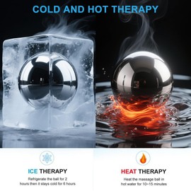 Fitness Cryosphere Cold Massage Roller - Myofascial Muscles Release - Rapid Workout Recovery - Cryotherapy, Heat Therapy & Aromatherapy Manual Massager Roller Ball, Deep Tissue Massage